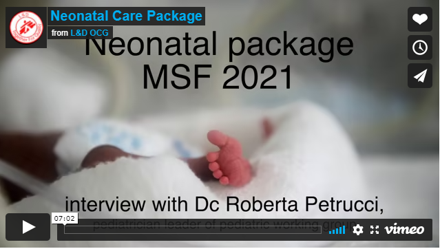 Introduction au package néonatal MSF 2021